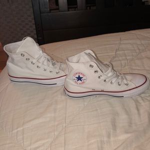 New white high top converse
